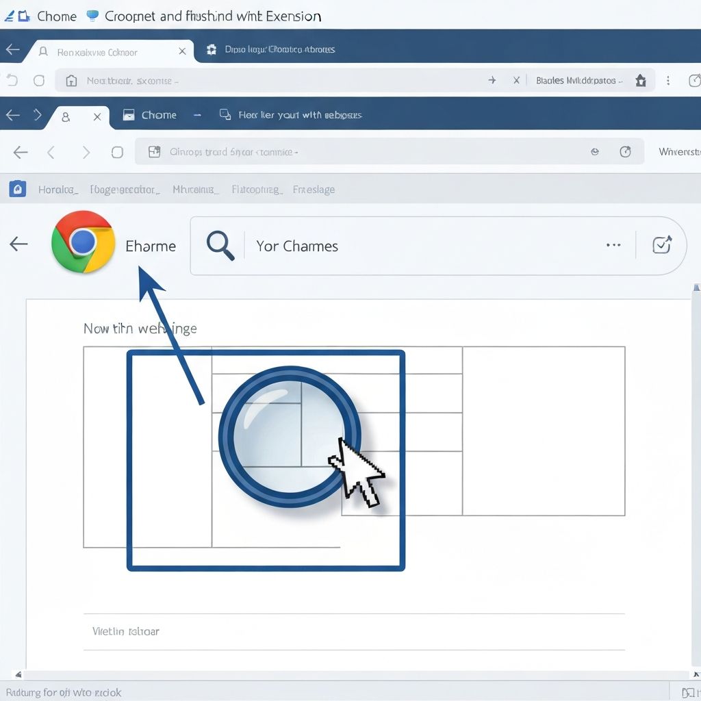 Webpage Magnifier in action showing magnified text on a webpage